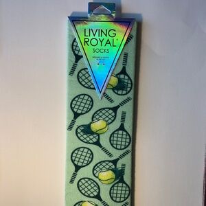 Novelty tennis print socks NEW